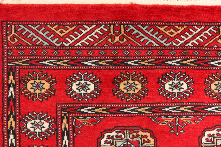 Red Bokhara 3' 1 x 5' 7 - No. 41490 - ALRUG Rug Store