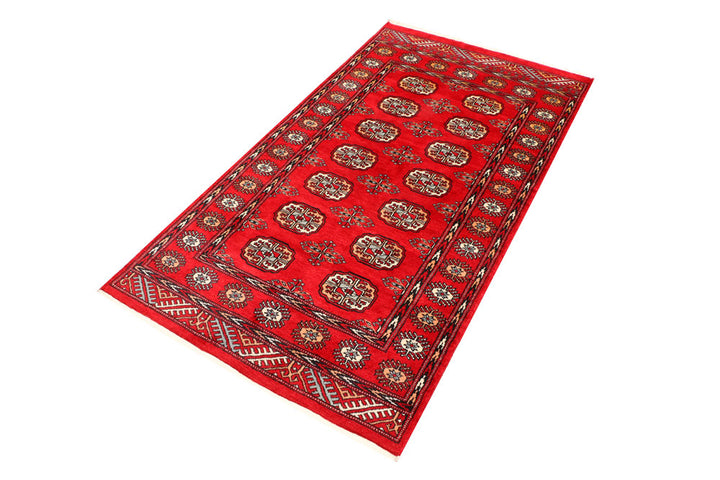 Red Bokhara 3' 1 x 5' 7 - No. 41490 - ALRUG Rug Store