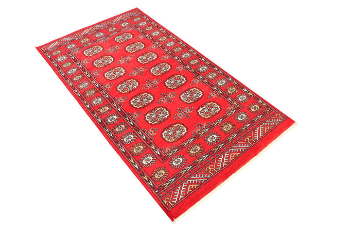Red Bokhara 3' 1 x 5' 7 - No. 41490 - ALRUG Rug Store