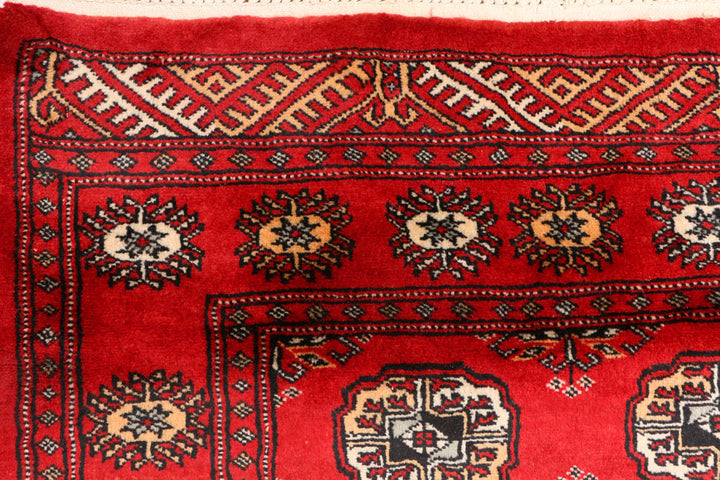 Red Bokhara 3' 2 x 6' 8 - No. 41491 - ALRUG Rug Store