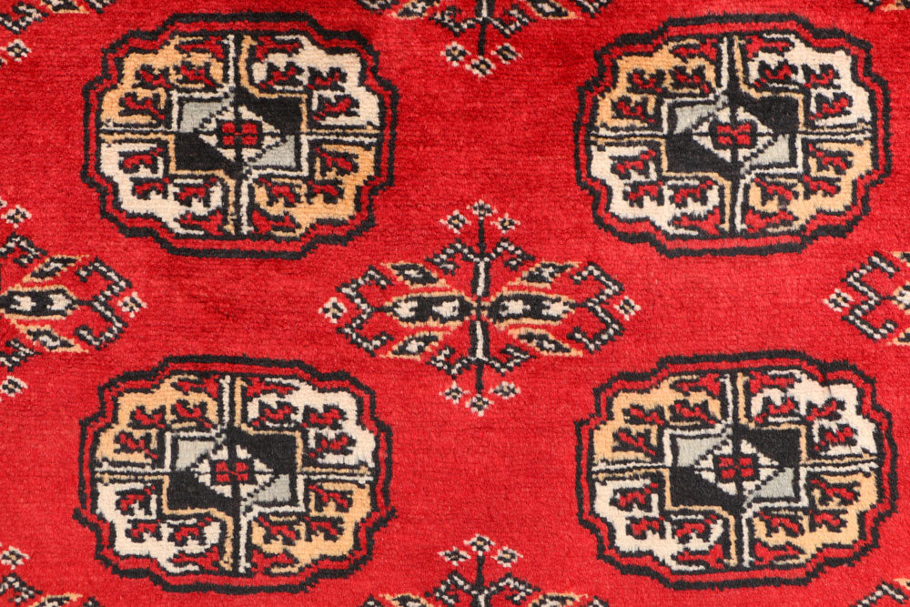 Red Bokhara 3' 2 x 6' 8 - No. 41491 - ALRUG Rug Store