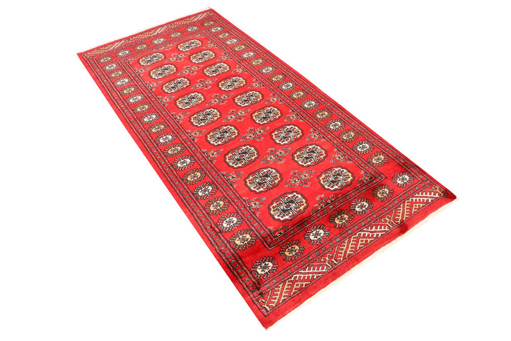 Red Bokhara 3' 2 x 6' 8 - No. 41491 - ALRUG Rug Store