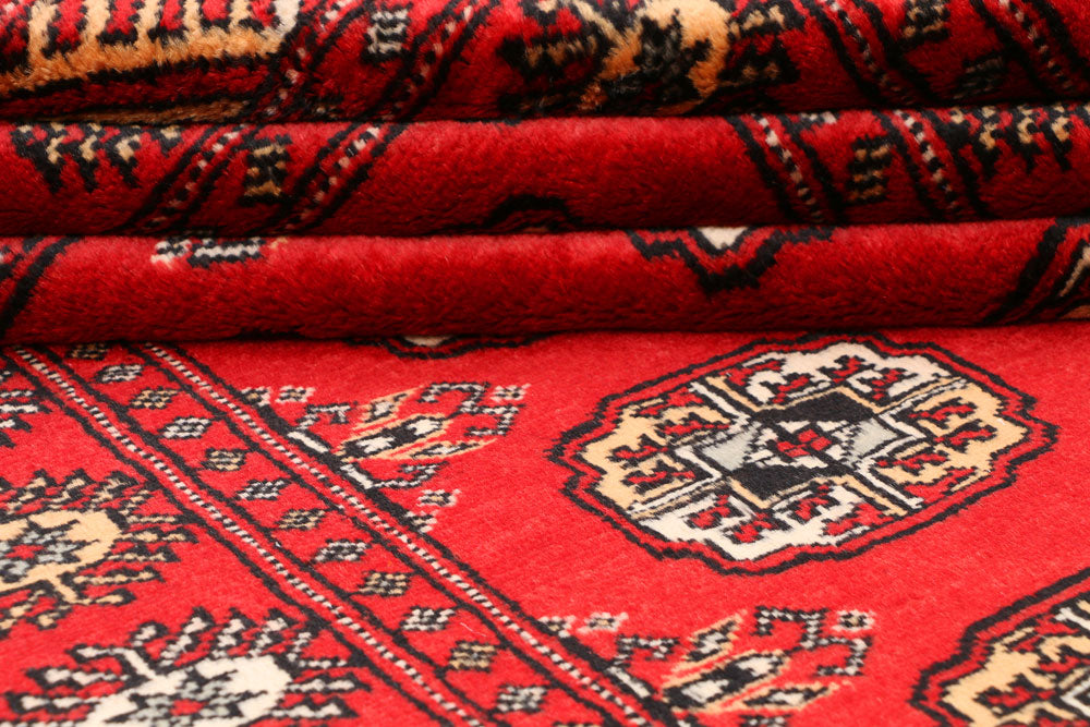 Red Bokhara 3' 2 x 6' 8 - No. 41491 - ALRUG Rug Store