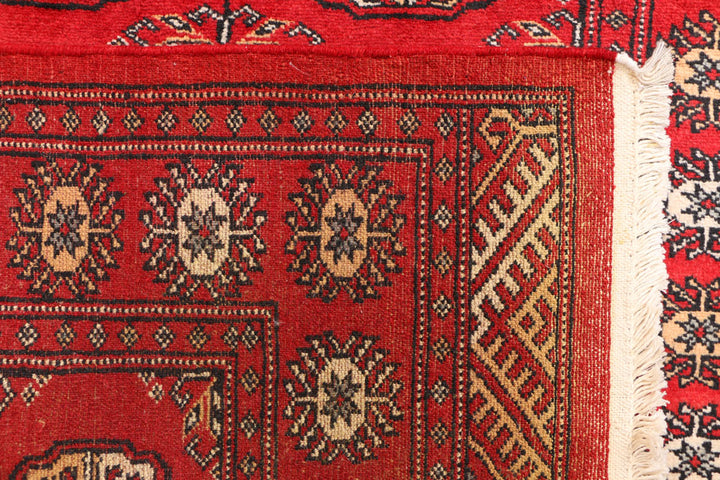 Red Bokhara 3' 2 x 6' 8 - No. 41491 - ALRUG Rug Store