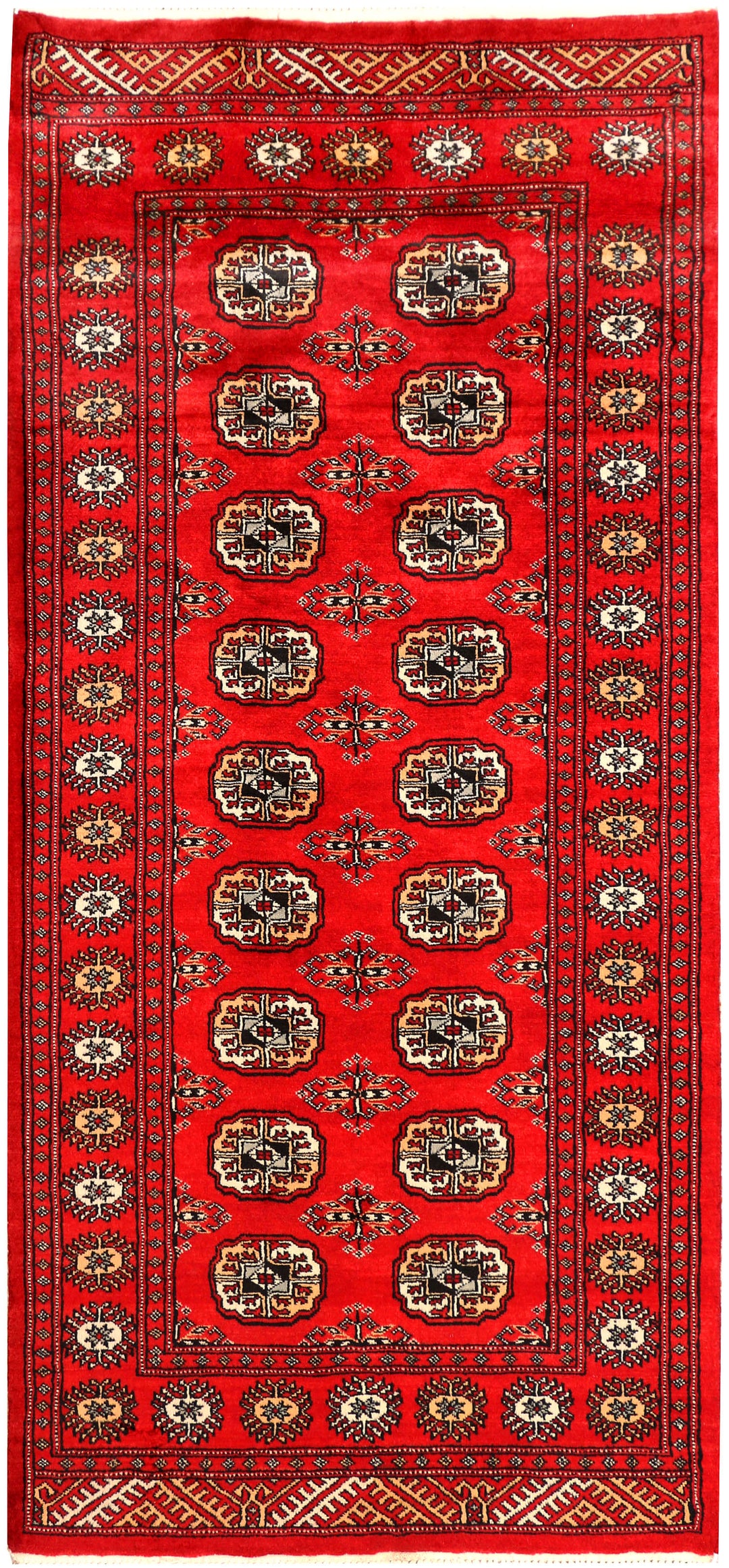 Red Bokhara 3' 2 x 6' 8 - No. 41491 - ALRUG Rug Store