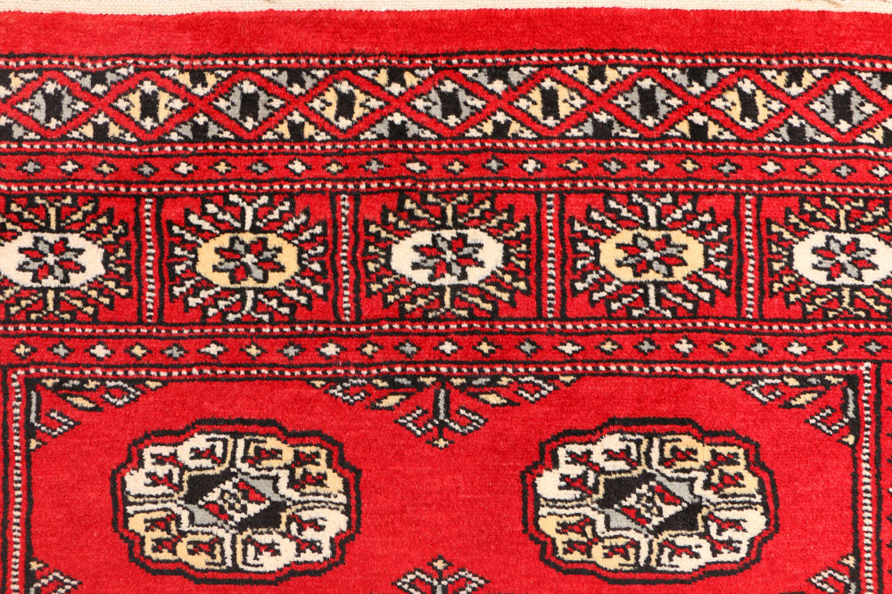 Red Bokhara 3' 2 x 5' 5 - No. 41493 - ALRUG Rug Store