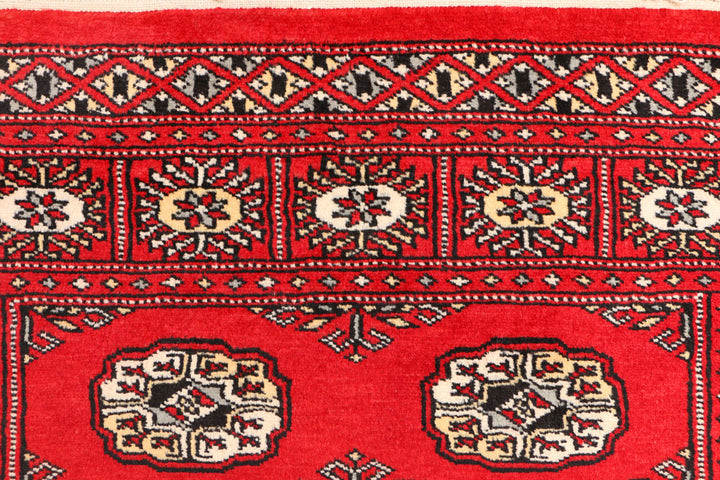 Red Bokhara 3' 2 x 5' 5 - No. 41493 - ALRUG Rug Store