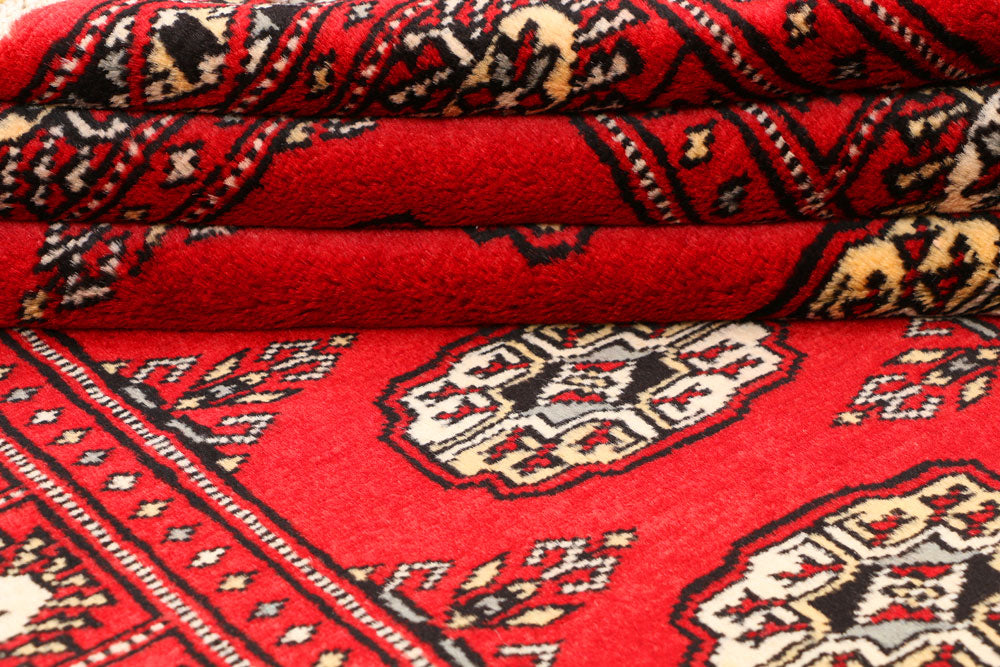 Red Bokhara 3' 2 x 5' 5 - No. 41493 - ALRUG Rug Store