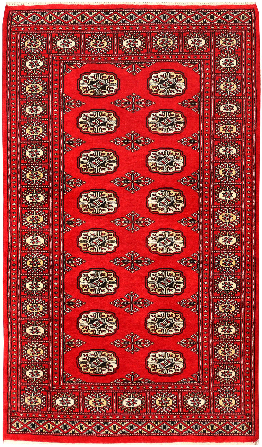 Red Bokhara 3' 2 x 5' 5 - No. 41493 - ALRUG Rug Store