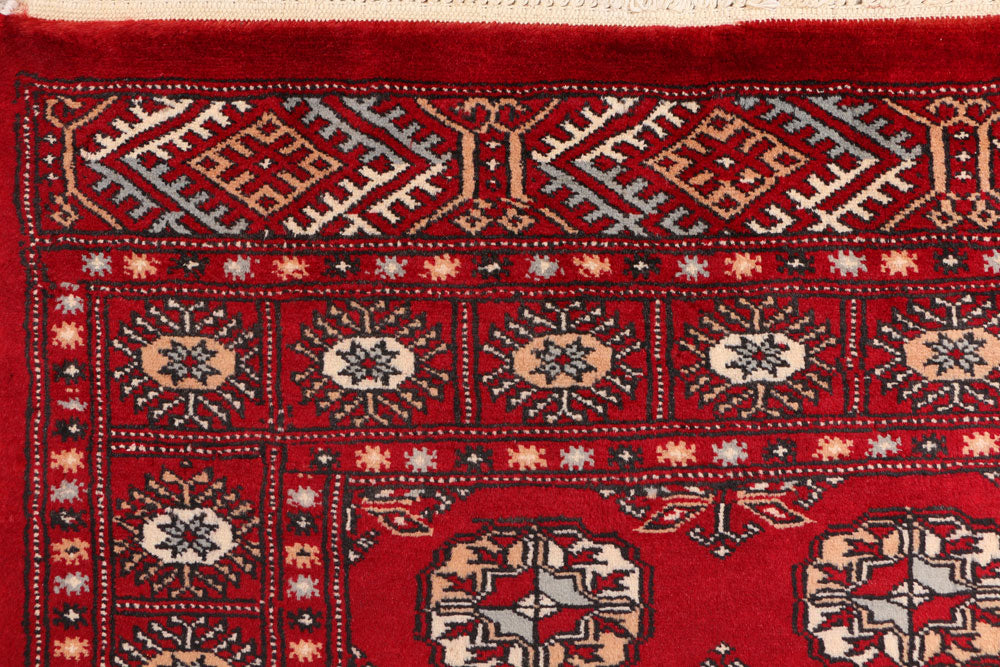 Dark Red Bokhara 3' x 5' 7 - No. 41494 - ALRUG Rug Store