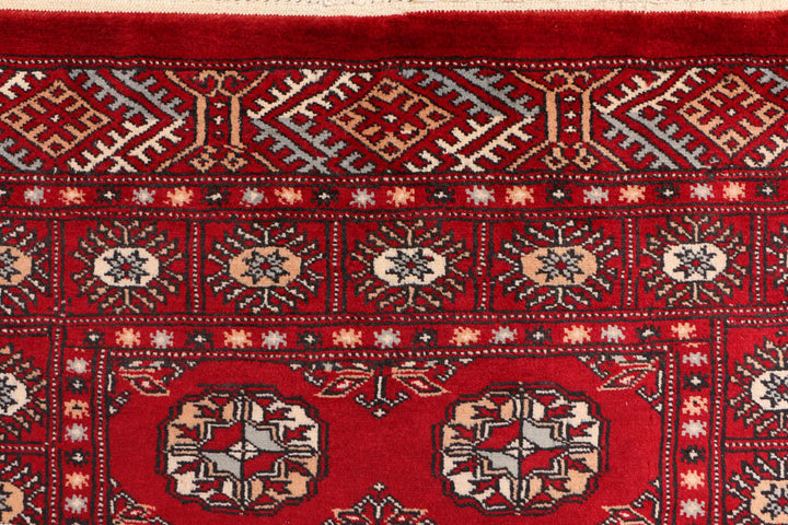 Dark Red Bokhara 3' x 5' 7 - No. 41494 - ALRUG Rug Store