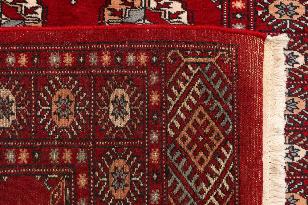 Dark Red Bokhara 3' x 5' 7 - No. 41494 - ALRUG Rug Store