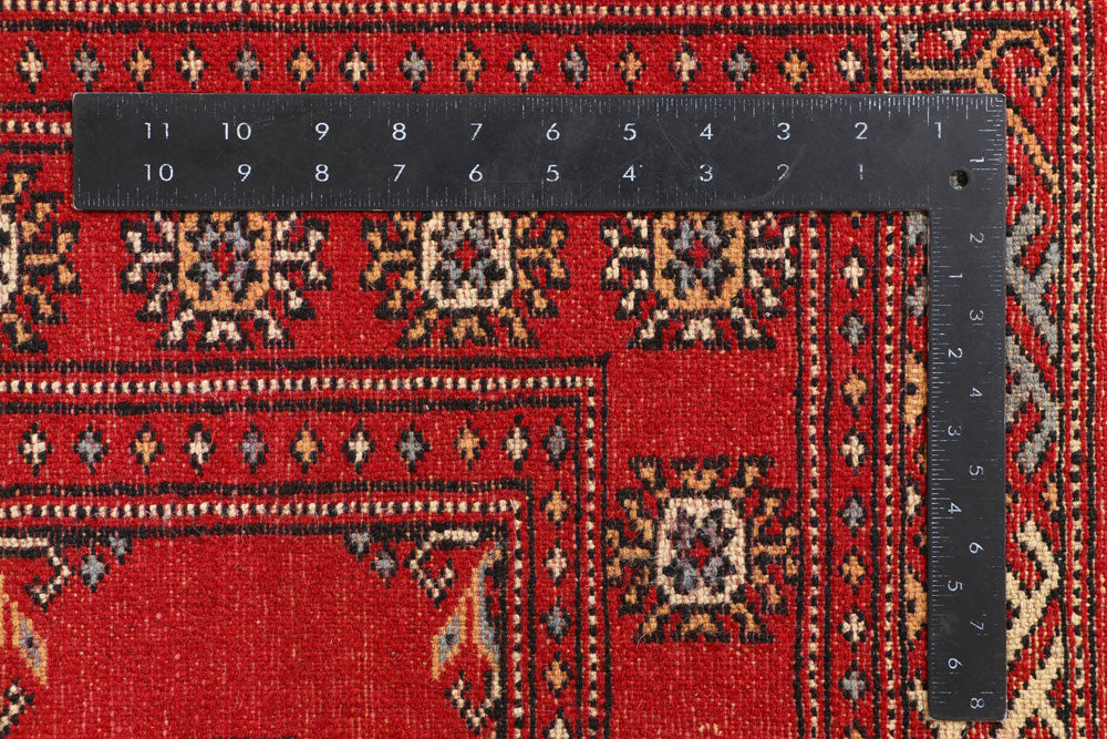 Red Bokhara 3' 3 x 5' 7 - No. 41498 - ALRUG Rug Store