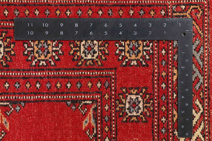 Red Bokhara 3' 3 x 5' 7 - No. 41498 - ALRUG Rug Store