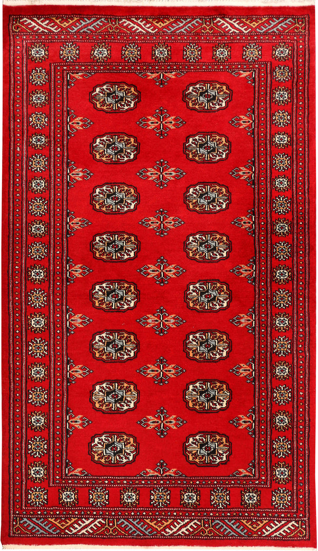 Red Bokhara 3' 3 x 5' 7 - No. 41498 - ALRUG Rug Store