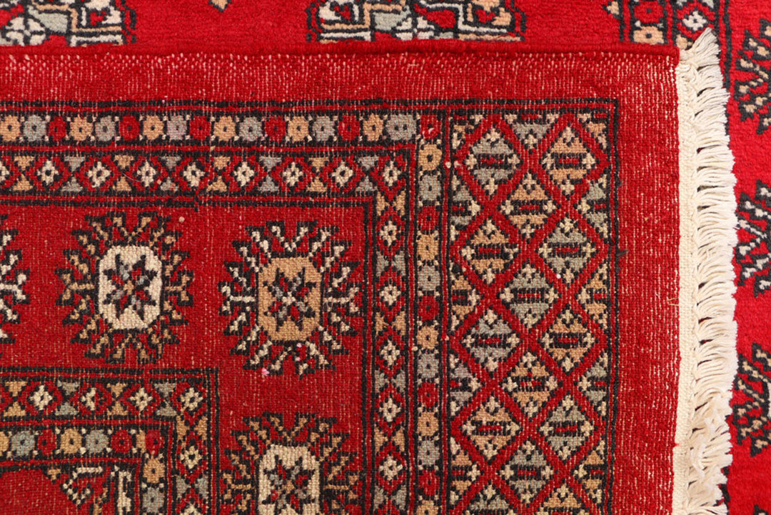 Red Bokhara 3'  2" x 5'  7" - No. QA20787