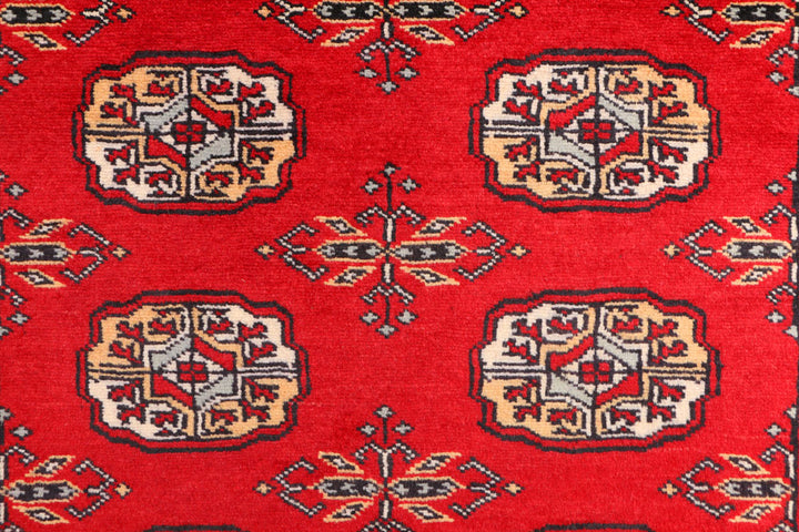 Red Bokhara 3' 1 x 5' 11 - No. 41501 - ALRUG Rug Store