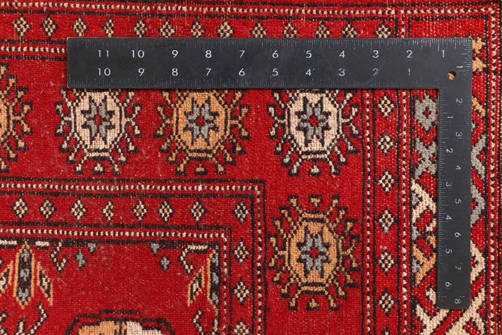 Red Bokhara 3' 1 x 5' 11 - No. 41501 - ALRUG Rug Store