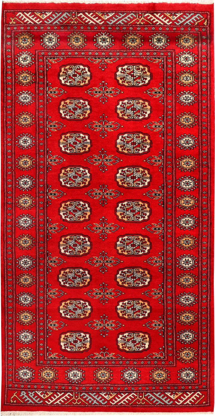 Red Bokhara 3' 1 x 5' 11 - No. 41501 - ALRUG Rug Store