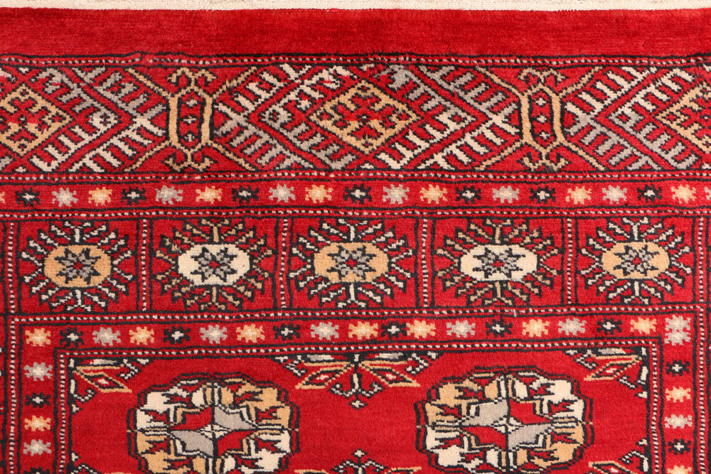 Firebrick Bokhara 3' 2 x 5' 6 - No. 41503 - ALRUG Rug Store