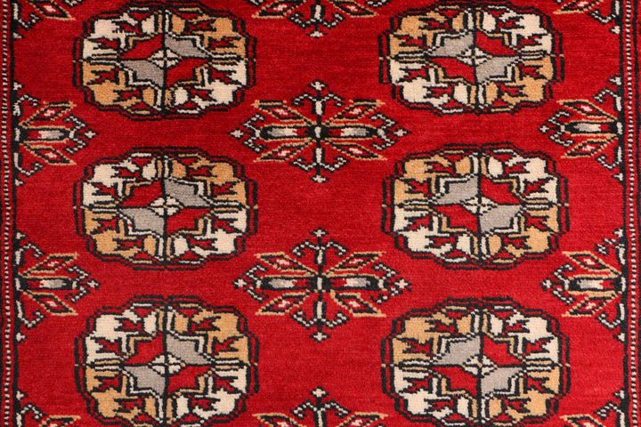 Firebrick Bokhara 3' 2 x 5' 6 - No. 41503 - ALRUG Rug Store
