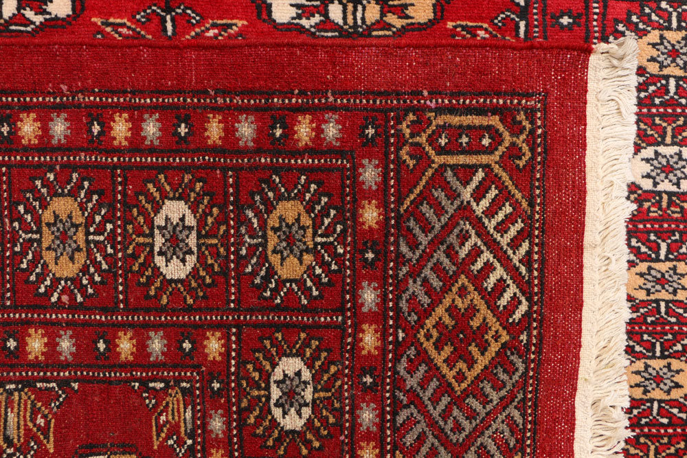 Firebrick Bokhara 3' 2 x 5' 6 - No. 41503 - ALRUG Rug Store
