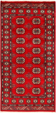 Dark Red Bokhara 3' 1 x 6' 1 - No. 41508 - ALRUG Rug Store