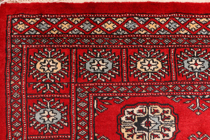 Red Bokhara 3' 1 x 5' 7 - No. 41509 - ALRUG Rug Store