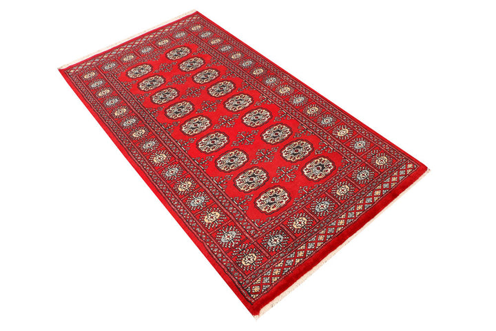 Red Bokhara 3' 1 x 5' 7 - No. 41509 - ALRUG Rug Store