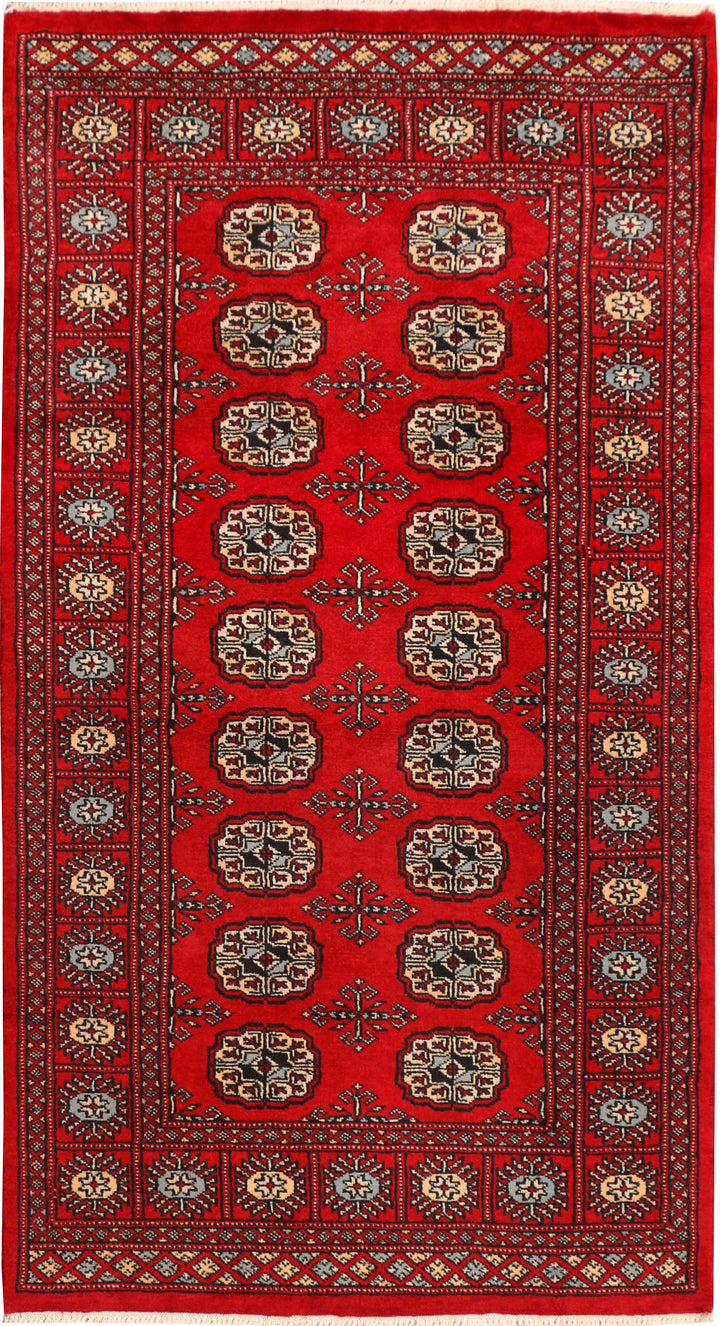 Red Bokhara 3' 1 x 5' 7 - No. 41509 - ALRUG Rug Store