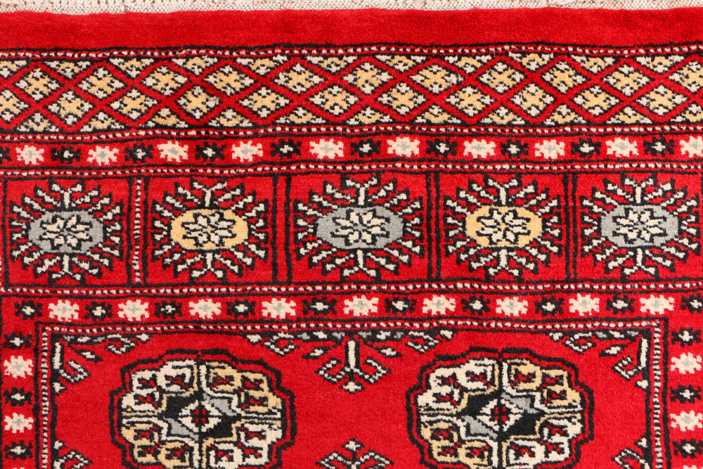 Red Bokhara 3' 2 x 5' 8 - No. 41511 - ALRUG Rug Store