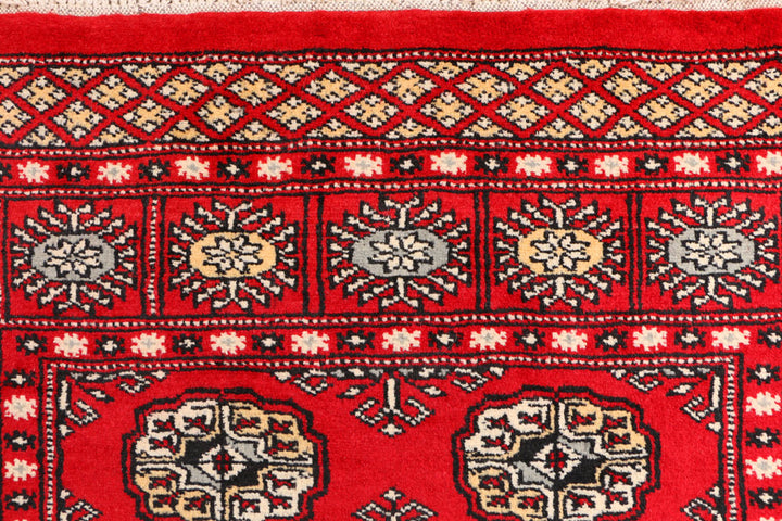 Red Bokhara 3' 2 x 5' 8 - No. 41511 - ALRUG Rug Store