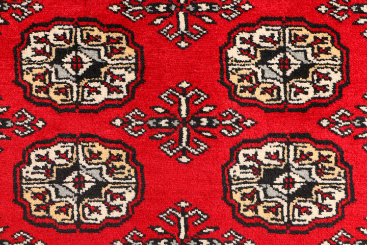 Red Bokhara 3' 2 x 5' 8 - No. 41511 - ALRUG Rug Store