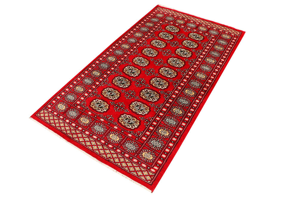 Red Bokhara 3' 2 x 5' 8 - No. 41511 - ALRUG Rug Store