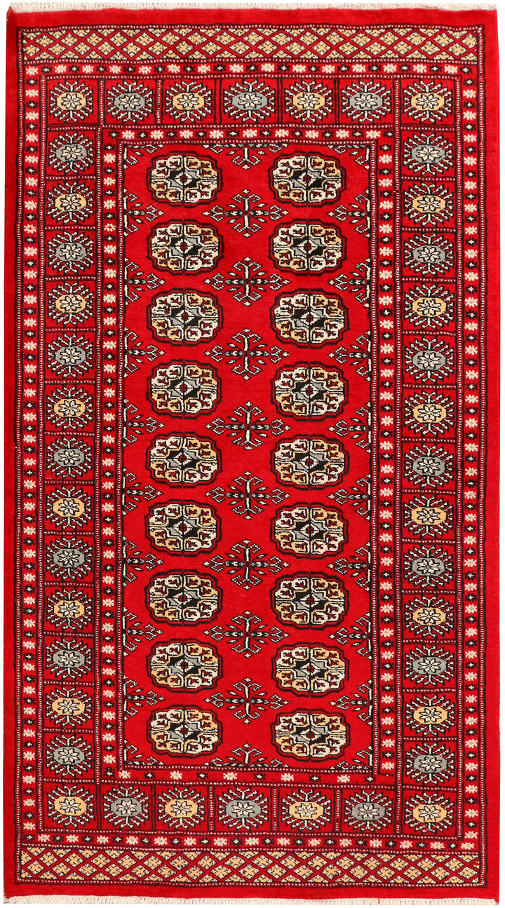 Red Bokhara 3' 2 x 5' 8 - No. 41511 - ALRUG Rug Store