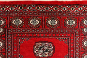 Red Bokhara 3'  1" x 5'  8" - No. QA34555