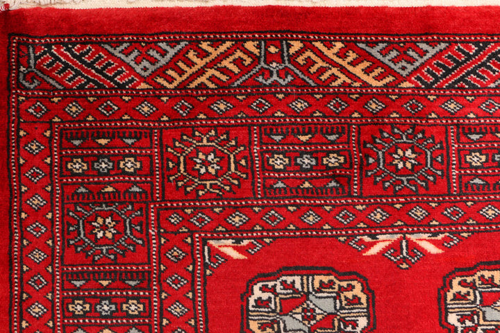 Dark Red Bokhara 3' 1 x 5' 7 - No. 41513 - ALRUG Rug Store