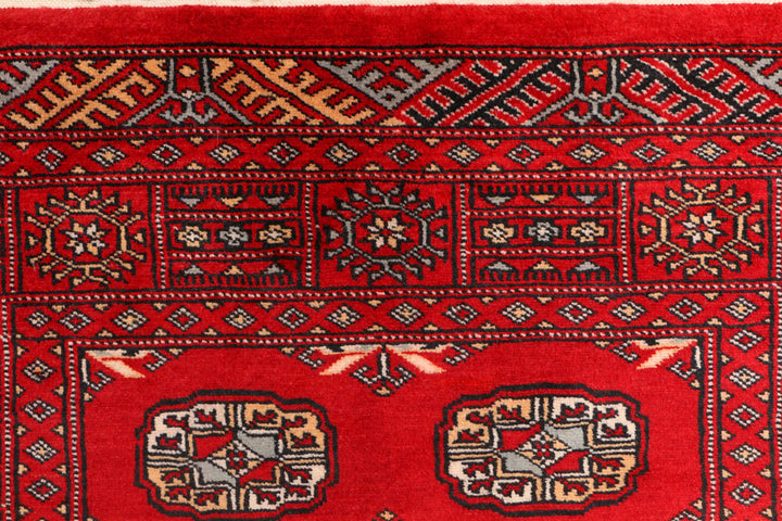 Dark Red Bokhara 3' 1 x 5' 7 - No. 41513 - ALRUG Rug Store