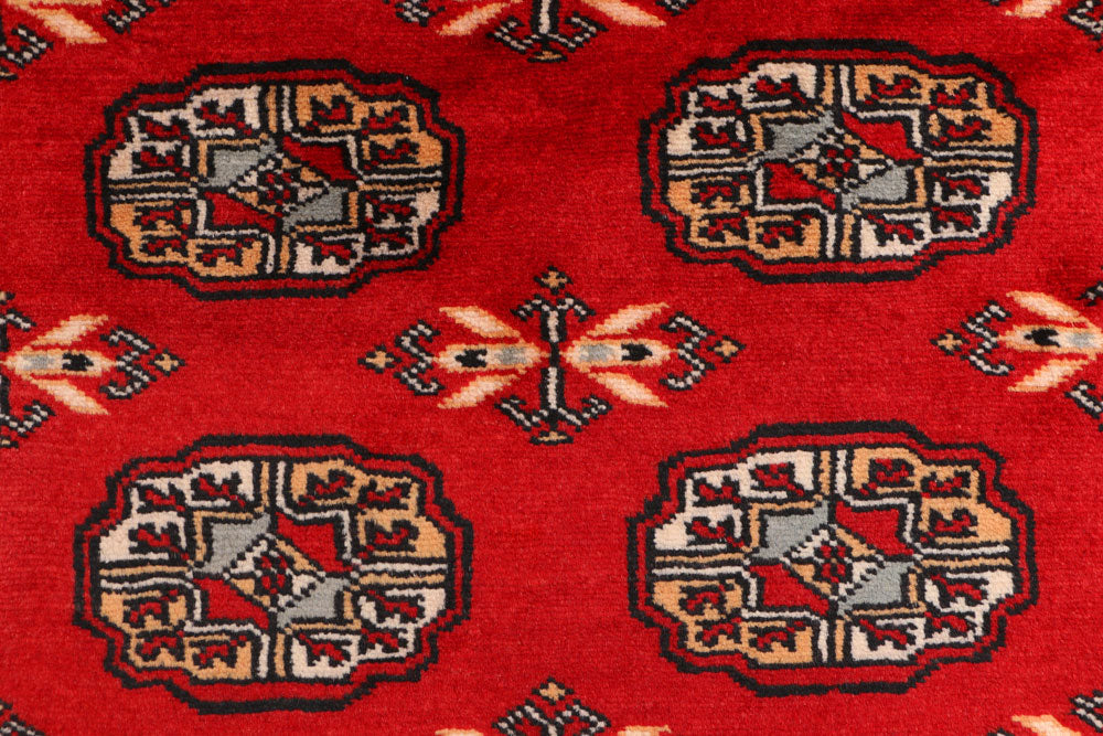 Dark Red Bokhara 3' 1 x 5' 7 - No. 41513 - ALRUG Rug Store