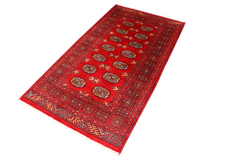 Dark Red Bokhara 3' 1 x 5' 7 - No. 41513 - ALRUG Rug Store