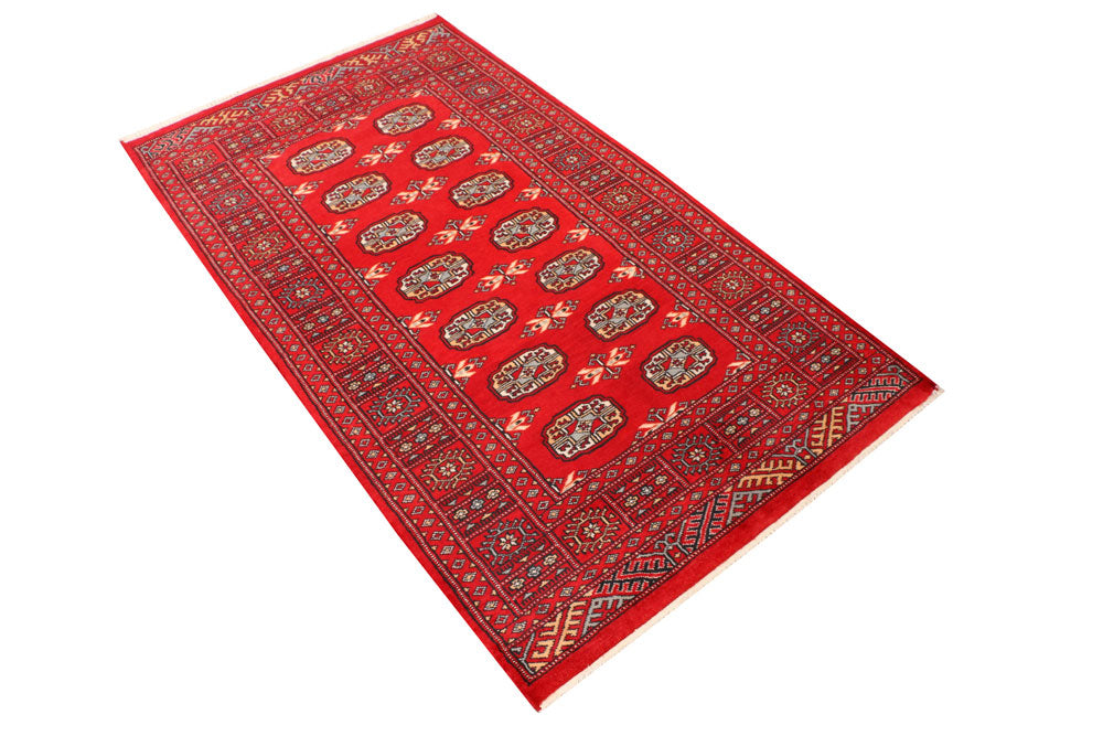 Dark Red Bokhara 3' 1 x 5' 7 - No. 41513 - ALRUG Rug Store