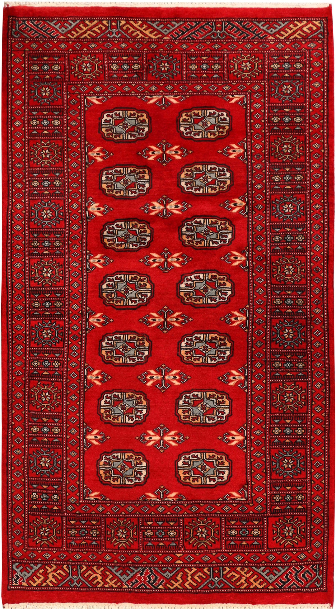 Dark Red Bokhara 3' 1 x 5' 7 - No. 41513 - ALRUG Rug Store