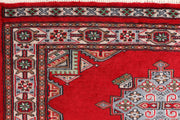 Red Bokhara 3'  3" x 5'  8" - No. QA43512