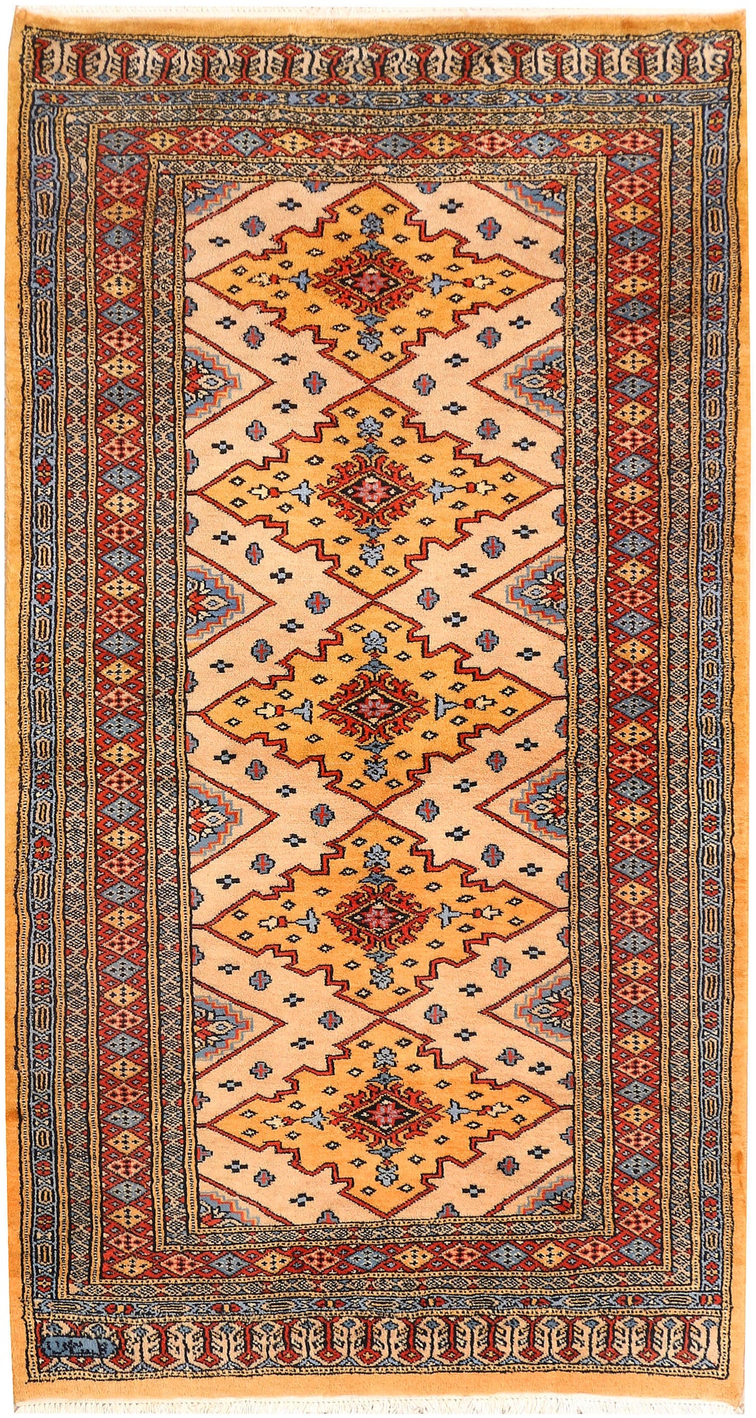 Gold Caucasian 3' x 5' 7 - No. 41515 - ALRUG Rug Store
