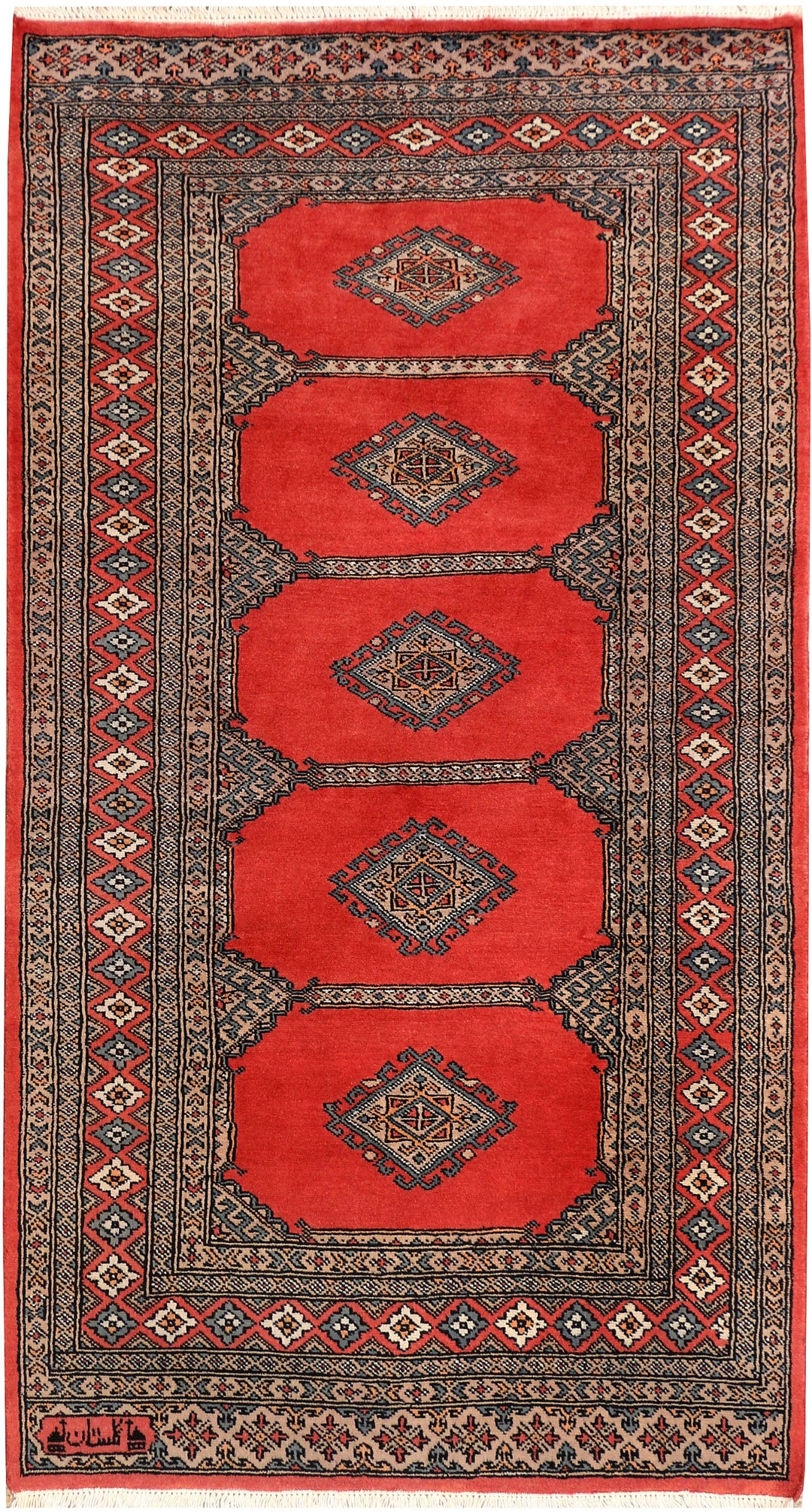 Tomato Jaldar 3' 2 x 5' 9 - No. 41518 - ALRUG Rug Store