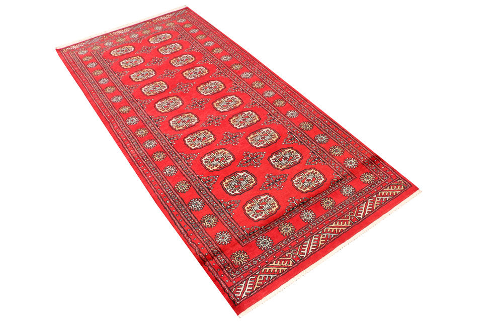 Red Bokhara 3' 3 x 6' 7 - No. 41521 - ALRUG Rug Store
