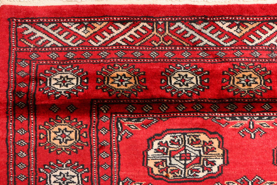 Red Bokhara 3'  2" x 6' " - No. QA24223