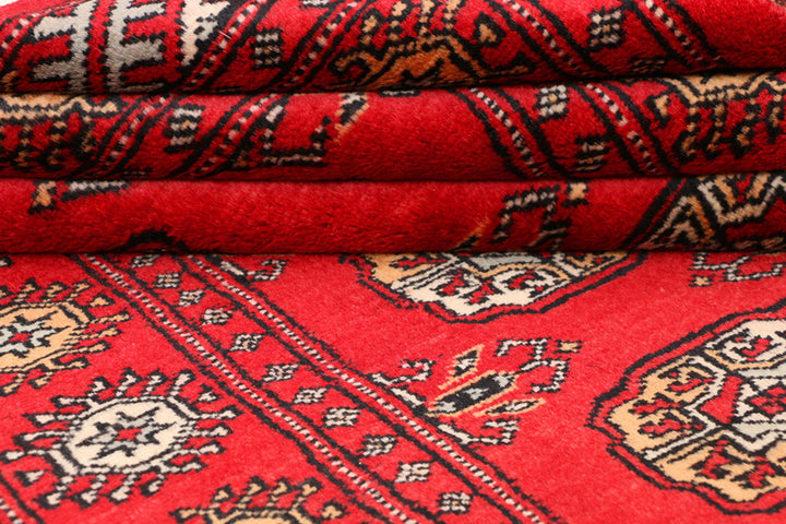 Red Bokhara 3'  2" x 6' " - No. QA24223