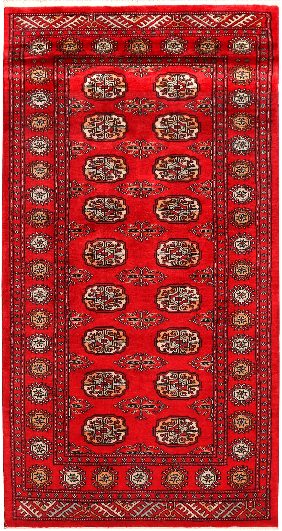 Red Bokhara 3' 2 x 6' - No. 41522 - ALRUG Rug Store