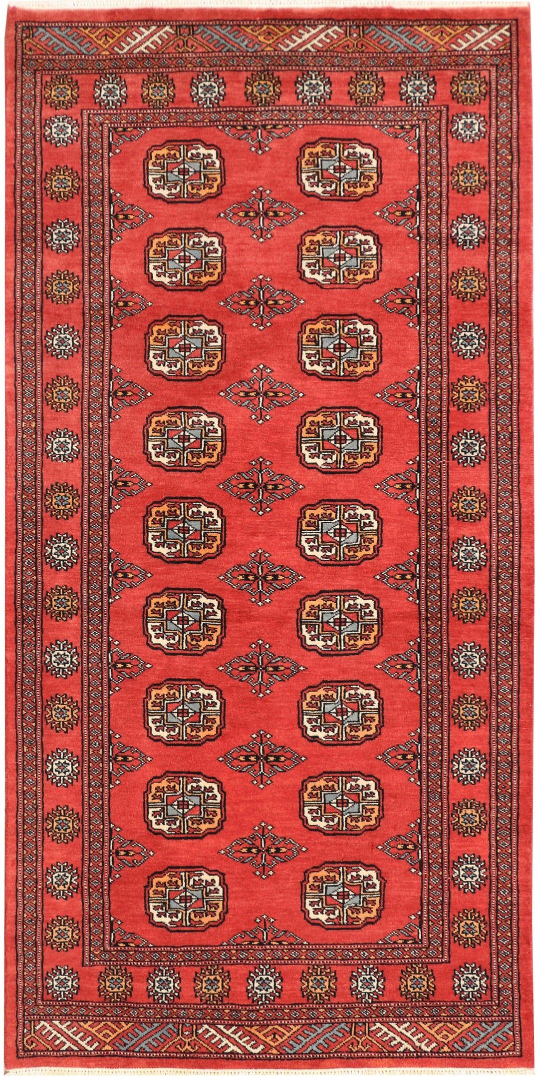 Tomato Bokhara 3' 1 x 6' 2 - No. 41526 - ALRUG Rug Store